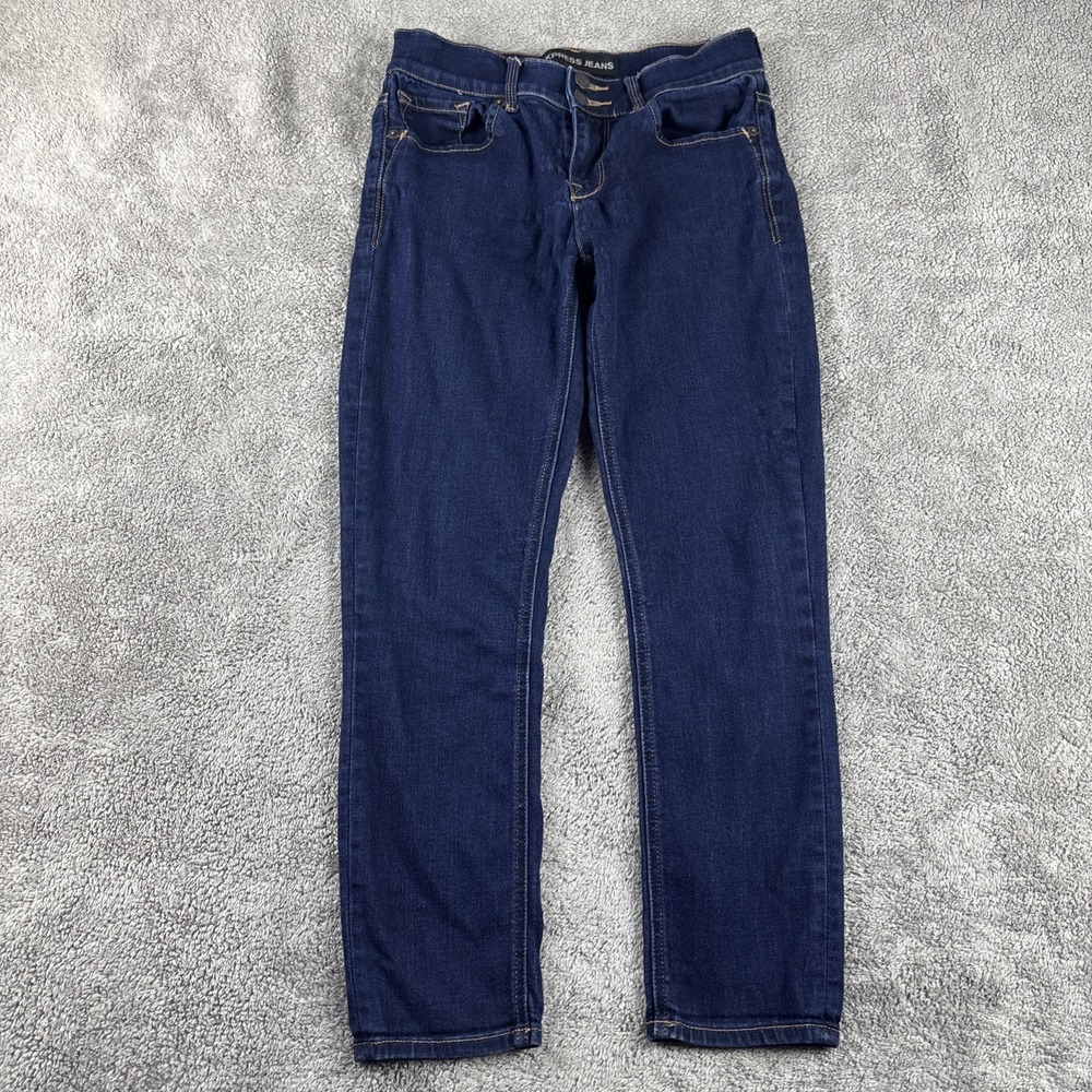 Express Jeans‎ Womens 2 Blue Cropped Legging Mia Mid-Rise Denim